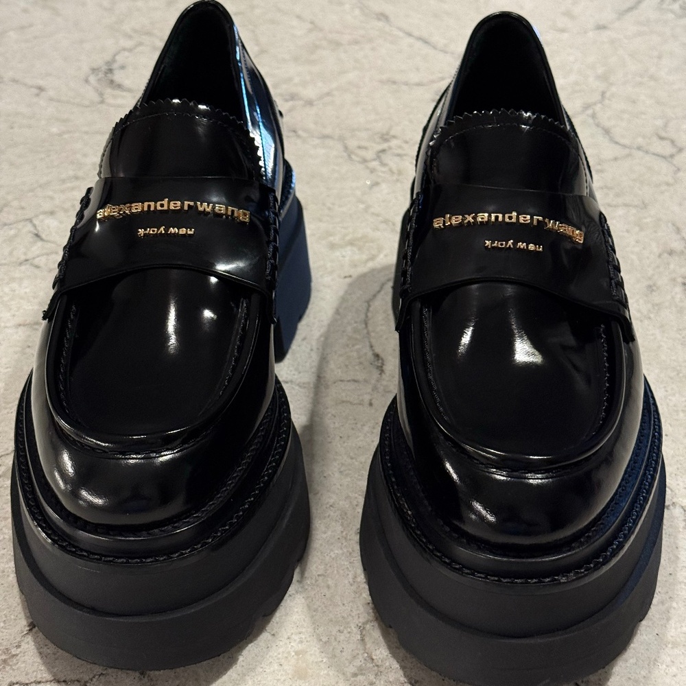 ALEXANDER WANG Platform Lug Sole Loafers, Size EU 40, NEW! WORE ONCE! - Picture 13 of 16
